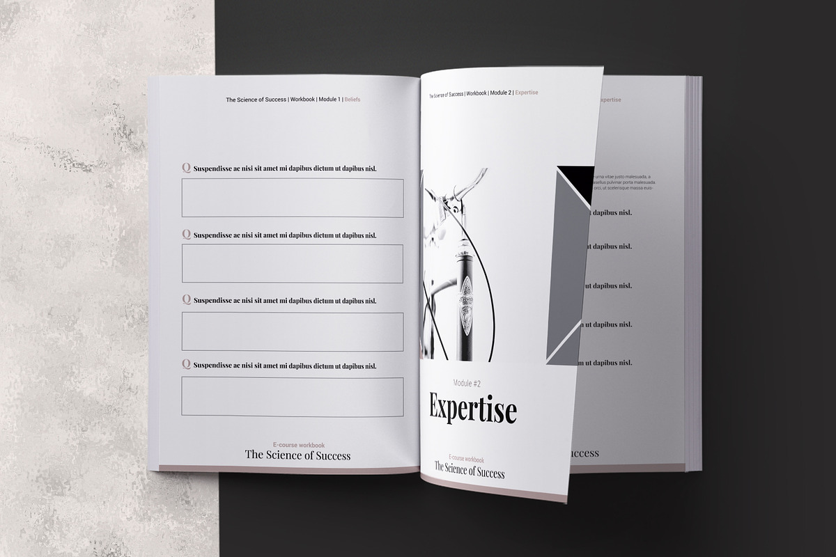E-course Workbook InDesign Template, a Magazine Template by 3.14&Co (Photo 4 of 12)