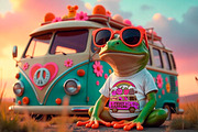 Retro Fruit Squad - Groovy Summer, an Object Graphic by LaVika (Thumbnail 6 of 11)