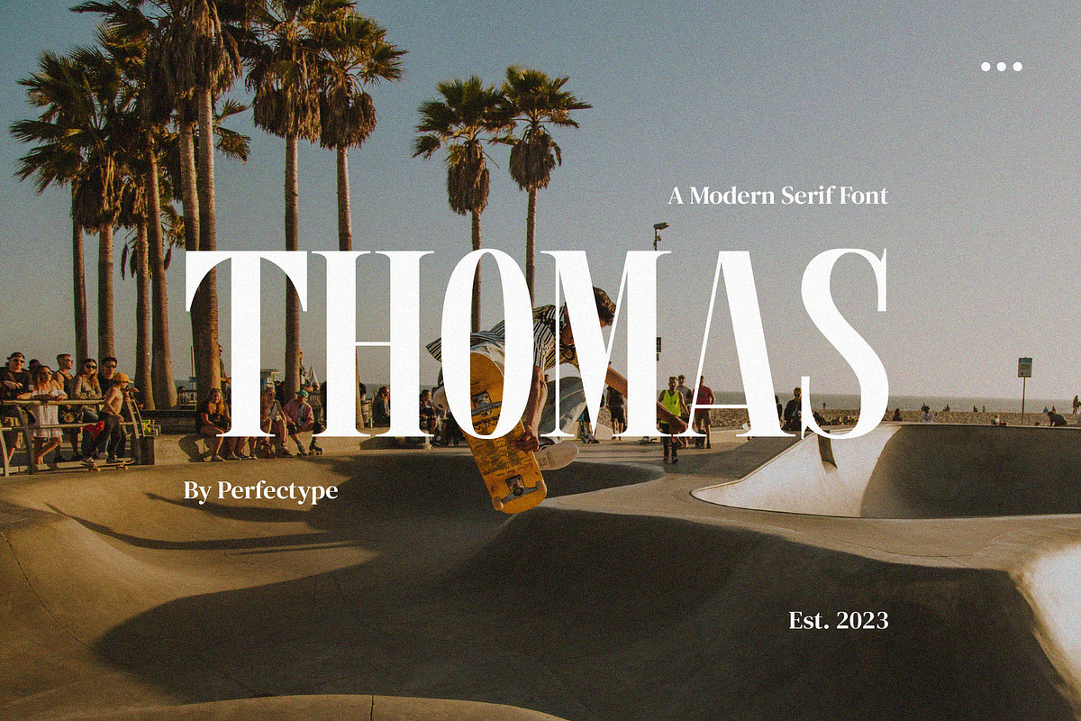 Thomas Elegant Serif Font Typeface, a Serif Font by Perfectype