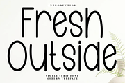 Fresh Outside, a Sans Serif Font by FreshTypeINK (Thumbnail 1 of 7)