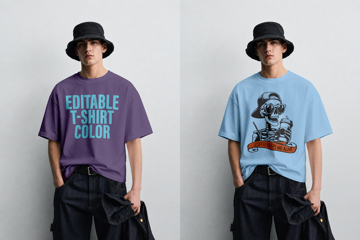 T-Shirt Mockup PSD - Male Model, a Shirt Mockup by Rymden_Fl (Photo 6 of 7)