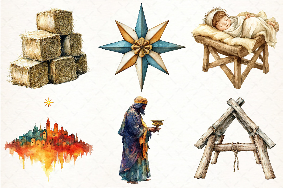 Christmas Nativity Sublimation, an Illustration by Pixels.Craft (Photo 2 of 6)