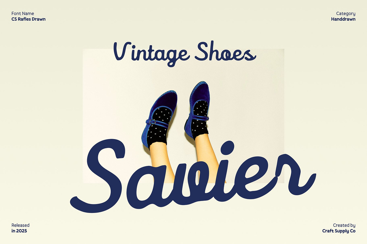 CS Rafles Drawn, a Script Font by Craft Supply Co. (Photo 6 of 8)