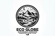 60 Eco Globe Landscape Silhouette, a Technology Illustration by Amazin_art (Thumbnail 10 of 29)