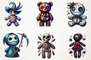 Halloween Gothic Voodoo Doll Clipart, an Illustration by RobertsArt (Thumbnail 2 of 7)
