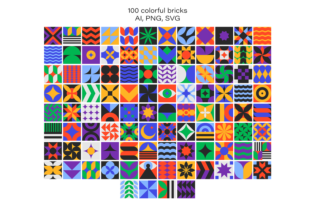 BRICKS VOL2 Patterns Collection, a Pattern Graphic by Katedsgn (Photo 8 of 11)