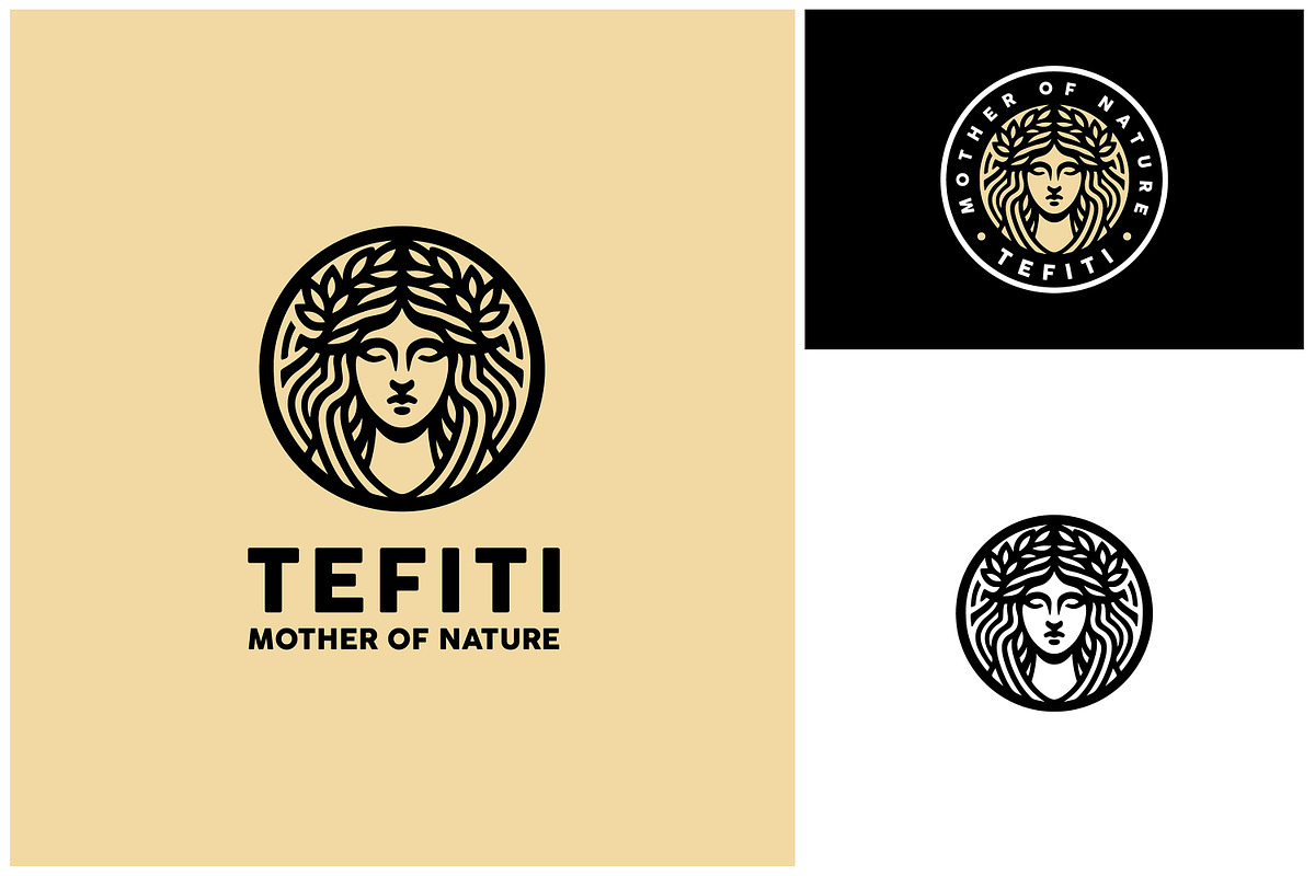 Woman Face Wreath Crown Beauty Logo, a Branding & Logo Template by Enola99d (Photo 1 of 2)
