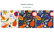 Fresh seamless patterns + posters, a Decorative Illustration by MoleskoStudio (Thumbnail 16 of 21)