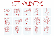 Gift Valentine | Symbols Fonts, a Symbol Font by Sirinart (Thumbnail 3 of 7)
