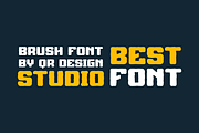 Sports Synergy Brush, a Sans Serif Font by QR Design Studio (Thumbnail 5 of 9)