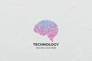 brain shape technology logo