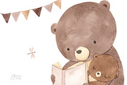 BOHO WOODLAND animals. Watercolor, an Animal Illustration by OlliArtDesign (Thumbnail 5 of 11)