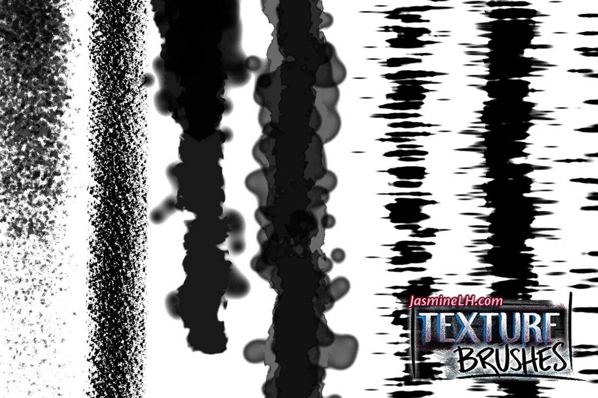 Texture Brushes for Photoshop, a Brush Add-On by Jasmine Lové (Photo 4 of 10)