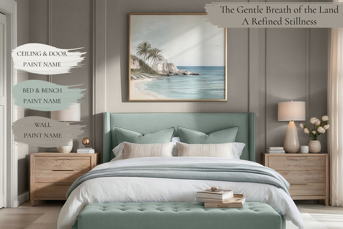 Sw Quietude Whole Home Paint Colors, a Presentation Template by CONCEPT COLORS (Photo 5 of 9)