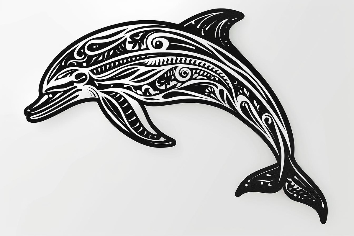 Tribal Dolphin Laser Cut Bundle, a Graphic by balal (Photo 13 of 16)
