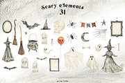 Cozy Halloween watercolor collection, a Seasonal Illustration by LiChu Art (Thumbnail 9 of 28)