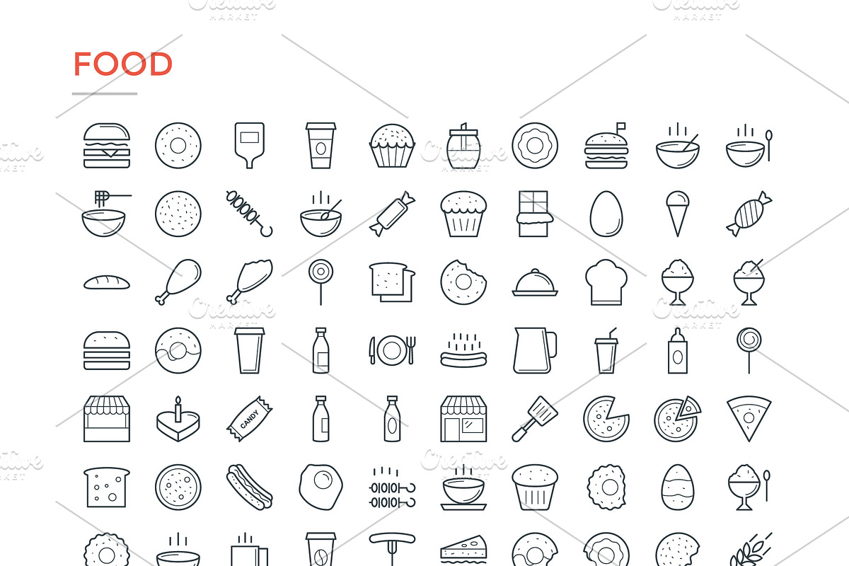 4800 Line Icons Pack, an Outline Icon by Vectors Market (Photo 8 of 20)
