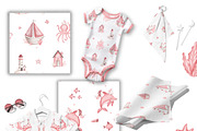 Mermaid- baby collection, an Animal Illustration by Linerisyart (Thumbnail 8 of 12)