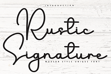 Rustic Signature