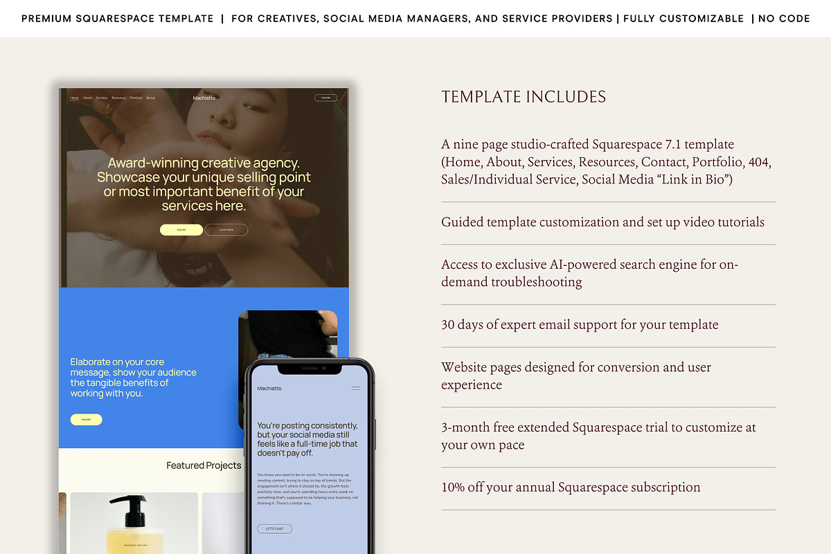 Squarespace Template Designer, a Templates & Theme by Lexi by Design Studio (Photo 5 of 8)