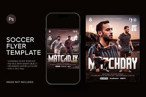 Football Match Day flyer Template, a Flyer Template by Ghurafa Studio