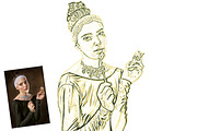 Vintage Beauties Sketch Ps Action, an Action Add-On by Studio Retouch (Thumbnail 7 of 9)