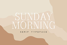Sunday morning serif typeface