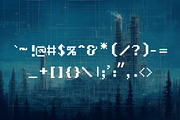 Block Blueprint - 8bit Pixel Font, a Symbol Font by HipFonts (Thumbnail 3 of 6)