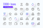 3300+ Slim Icons Mega Bundle, an Outline Icon by P.F. Creative Lab (Thumbnail 2 of 6)
