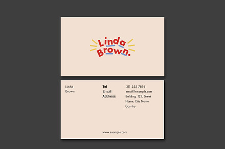 Tan Creative Business Card, a Business Card Template by wavebreak