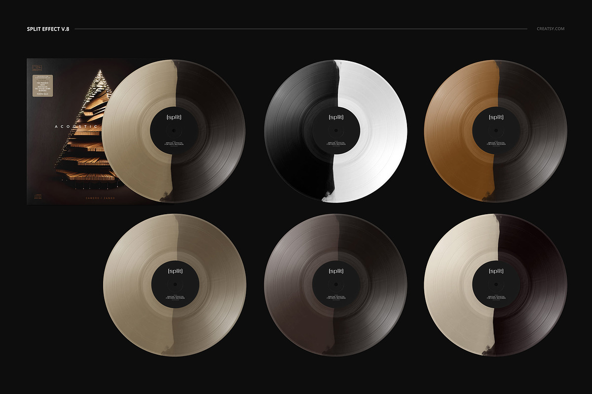 Vinyl Record & Cover Mockup Set, a Merchandise Mockup by creatsy5 (Photo 41 of 54)