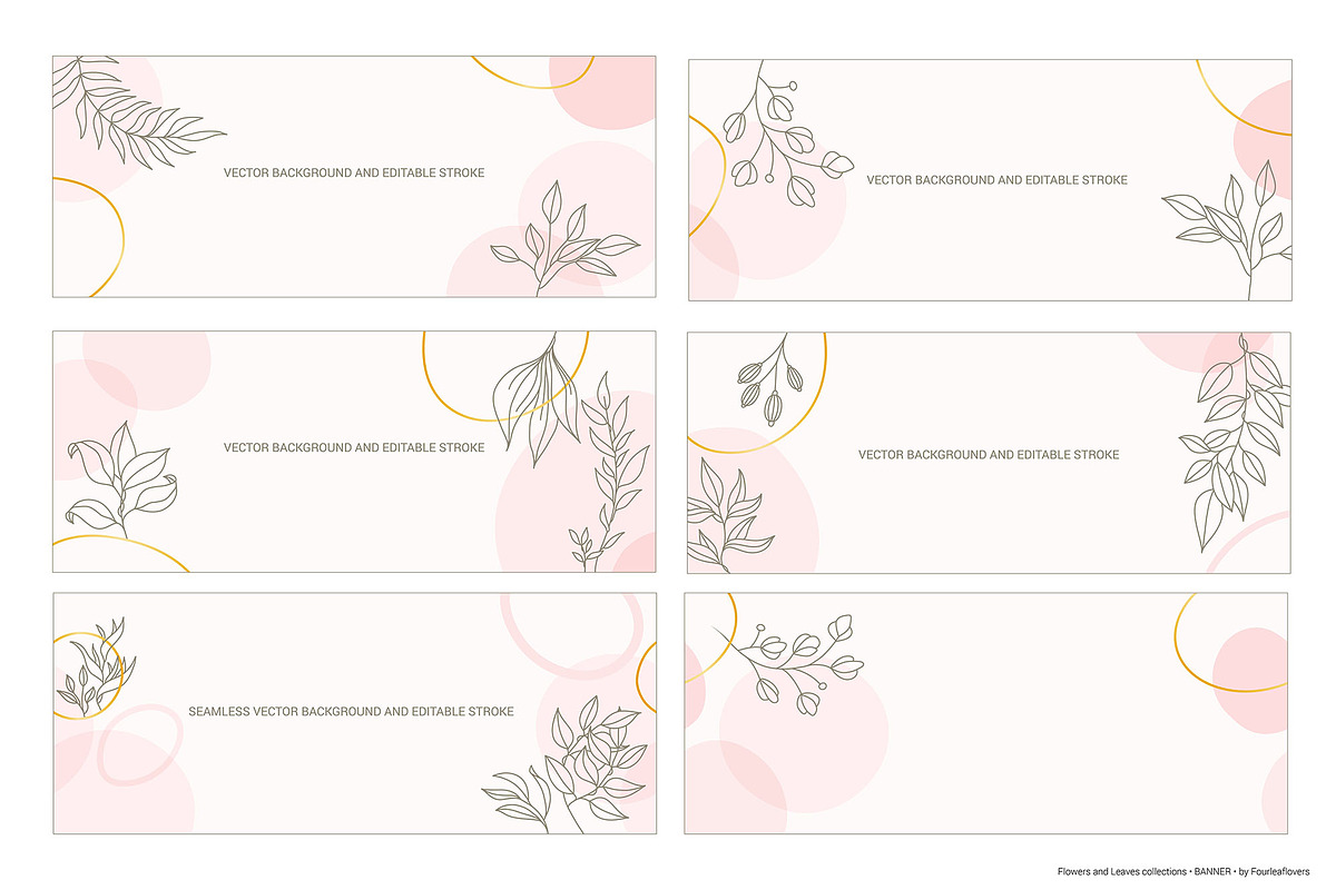 Big Set of Vector Floral Elements, a Decorative Illustration by FourLeafLover (Photo 12 of 18)