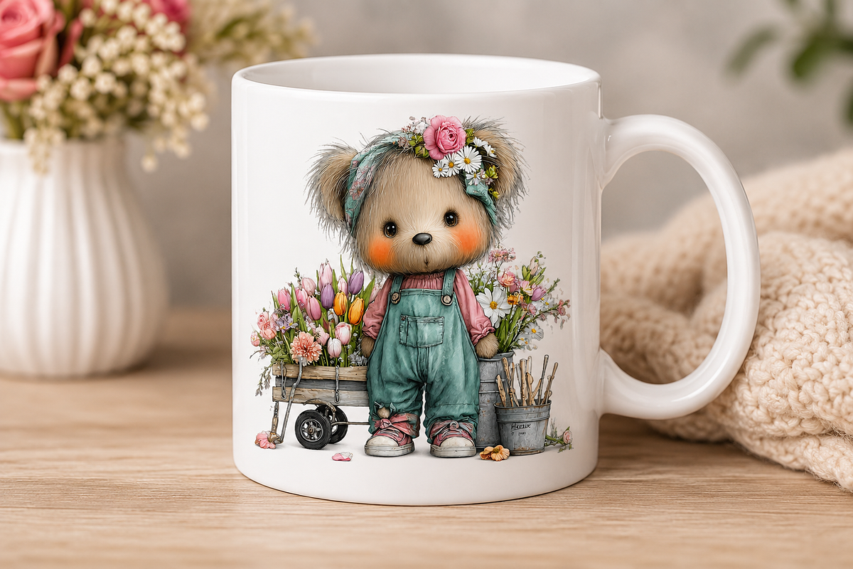 Pastel Watercolor Teddy Bear Clipart, a Seasonal Illustration by CreationArt (Photo 2 of 7)