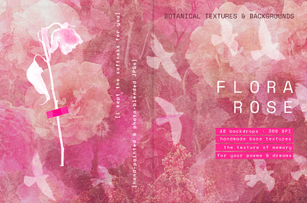FloraRose: Botanical Backgrounds, a Background Graphic by alonahaidash