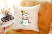 Christmas Snowman Clipart, Christmas, an Illustration by Sublimation Artist (Thumbnail 6 of 6)
