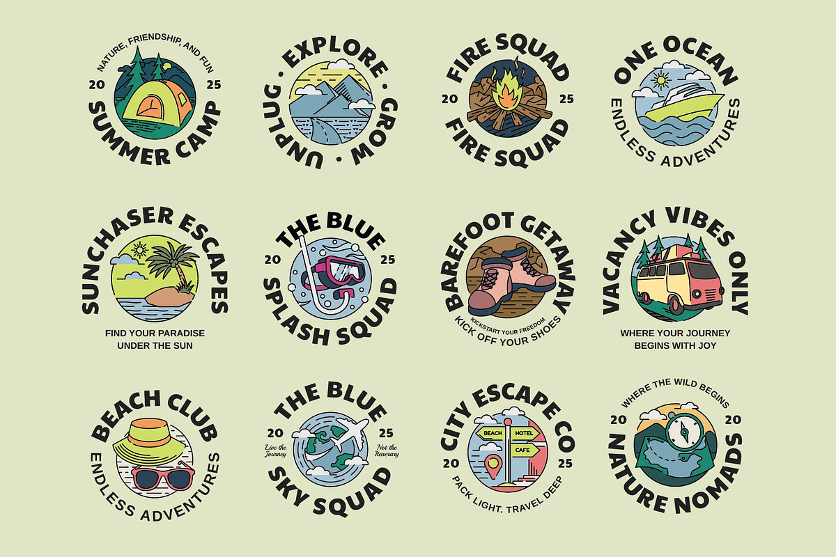 Outdoor Travel Graphic, an Illustration by Skilline Supply Co. (Photo 5 of 10)