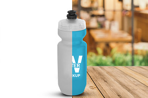 Plastic Water Bottle Mockup