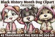 Black History Month Dog Clipart, an Animal Illustration by RobertsArt (Thumbnail 1 of 6)