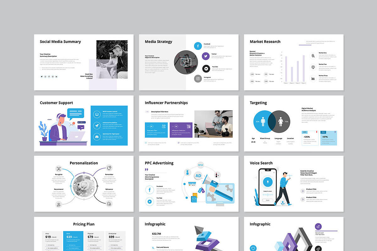 Digital Marketing Presentation, a Presentation Template by GenerousArt (Photo 8 of 8)