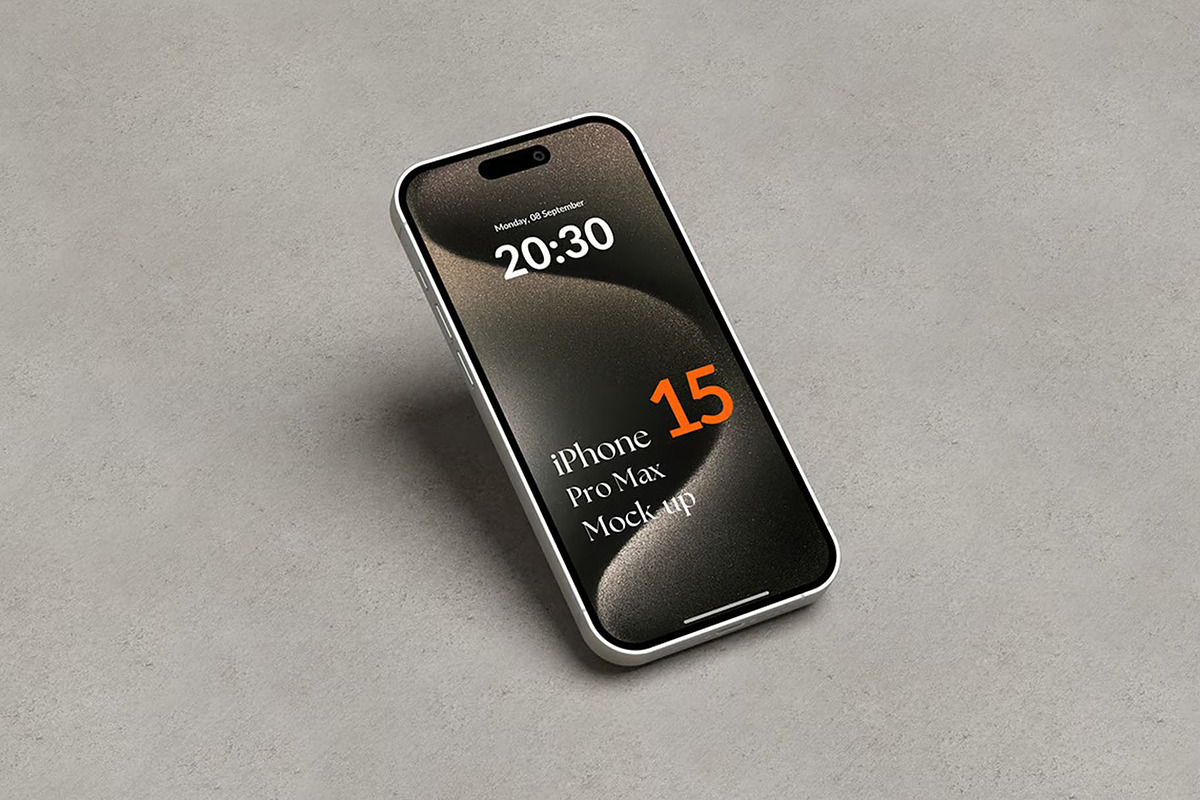 Iphone 15 Mockup, an iPhone Mockup by Se٧enStudio (Photo 4 of 4)