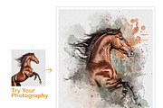 Watercolor Manipulation Horse Effect, an Action Add-On by MRI STUDIO (Thumbnail 5 of 14)
