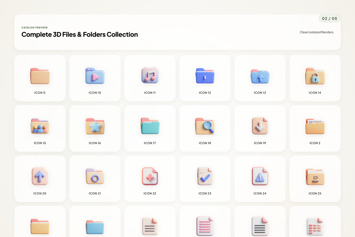 3D File & Folder Icons, an Emoji Icon by River Visual (Photo 2 of 5)