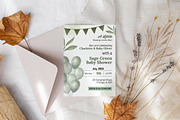 Sage Green Baby Shower Invitation, an Invitation Template by Snapybiz (Thumbnail 2 of 8)
