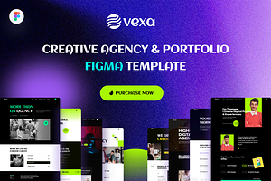 VEXA -Creative Agency Figma Template, an UI Kit Template by AliThemes