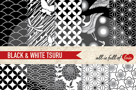 Black Japan Background Patterns