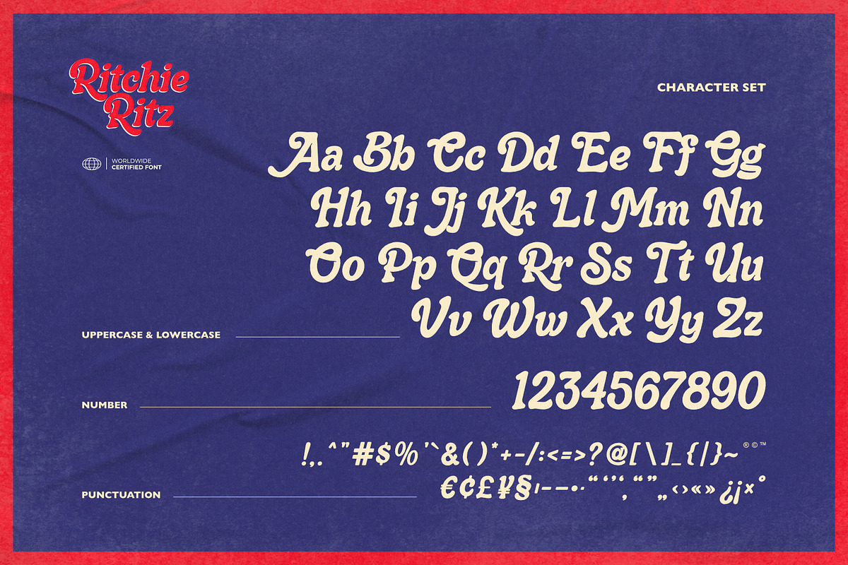 Ritchie Ritz - 70s Retro Font, a Script Font by ikiiko (Photo 6 of 7)