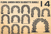 Floral Garden Arch Silhouette Bundle, an Object Graphic by hafijul (Thumbnail 1 of 4)