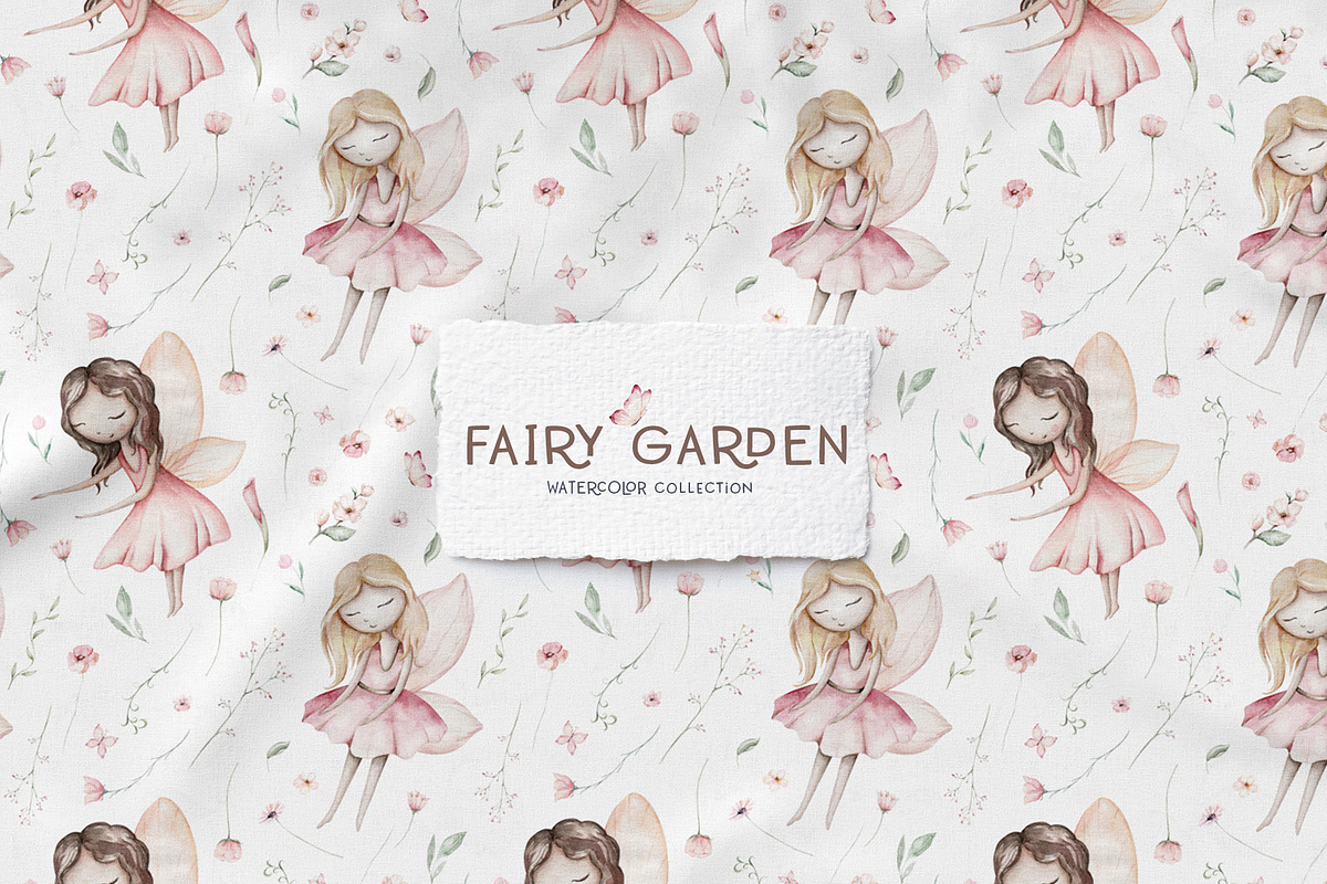Fairy garden watercolor collection, an Object Graphic by Peace ART (Photo 10 of 14)