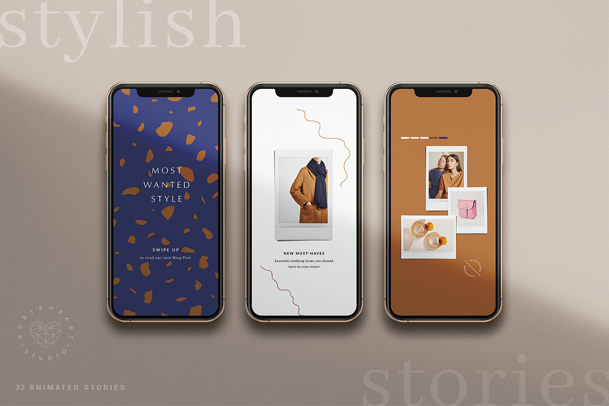 BUNDLE Animated Instagram Stories, a Social Media Template by Ruby&Heart Studio (Photo 2 of 22)