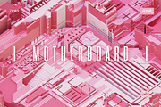 Motherboard | 3D Circuit Backgrounds, a Background Graphic by dvtchk (Thumbnail 4 of 12)